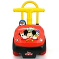 thumbnail image 2 of Kiddieland Disney Mickey Foldable Handle Unisex Push & Pedal Ride-Ons 4.9 lb, 2 of 6