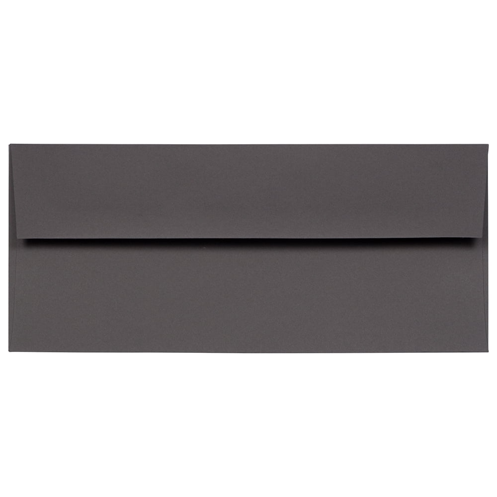 JAM Paper No. 10 Business Stationery Set, 4 1/8 x 9 1/2, Dark Grey, 50/Pack