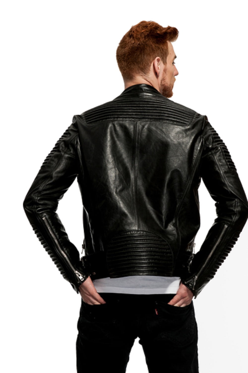 Mason & Cooper Empire Leather Moto Jacket 