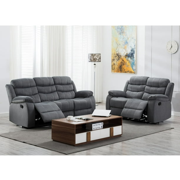 Jim Collection Contemporary 2-Piece Reclining Living Room Upholstered