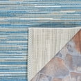 thumbnail image 5 of Couristan Monte Carlo Coastal Breeze 2'3" x 7'10" Runner Ocean and Champagne Outdoor Rug, 5 of 7
