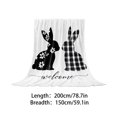 thumbnail image 1 of Manta para sofá, manta de Pascua con diseño de conejos y huevos, manta de conejos, manta suave y cálida para cama, decoración para mujeres y hombres., 1 of 5