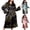 Black, variant on Sakmal Kimono Robes for Women Satin Plus Size Long Bathrobe for Women Cute Black Ladies Robe XXL