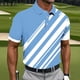 thumbnail image 1 of Blusa y camisa de manga corta con cuello vuelto para hombre, blusa informal con botones y estampado geométrico, blusa de manga corta con cuello vuelto para hombre, 1 of 5