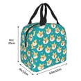 thumbnail image 4 of Kdxio Cute Shiba1 Print Insulated Lunch Bag,Reusable Tote Lunch Box for Women Men,Leakproof Cooler Lunch Bags for Work Office Travel Picnic, 4 of 6
