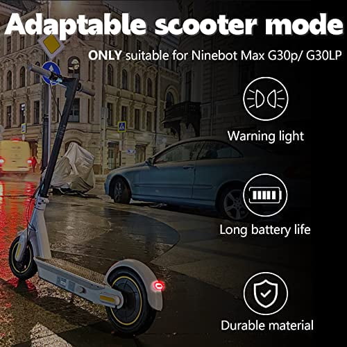 Rear Tail Light, Electric Scooter Light Stoplight for Sgeway Ninebot Max G30, Tail Stop Light, Brake Light, Tailing Kit for Ninebot Max G30P, Taillight Replacement Part Accessory