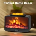 thumbnail image 6 of Flame Fireplace Wax Melt Warmer,Scentsy Wax Warmer with Timer, Electric Wax Warmer for Scented Wax with PTC Heating Plate, Wax Burner for Women Gifts & Home Decor(Black), 6 of 6