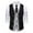 Black, variant on Mens Vests Casual Qiggri Men Solid Patchwork Fashion Retro Have Pockets Button V-Neck Wedding Tanks Blouse Suit Vest For Men