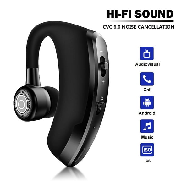 Bluetooth Headset,Bluetooth Earpiece , 320Hrs Ultralight Headphones with Rotatable Mic, Hands-Free Earphones, Noise Cancelling, in-Ear Earbuds for iPhone Android Cell Phone/Laptop/Trucker