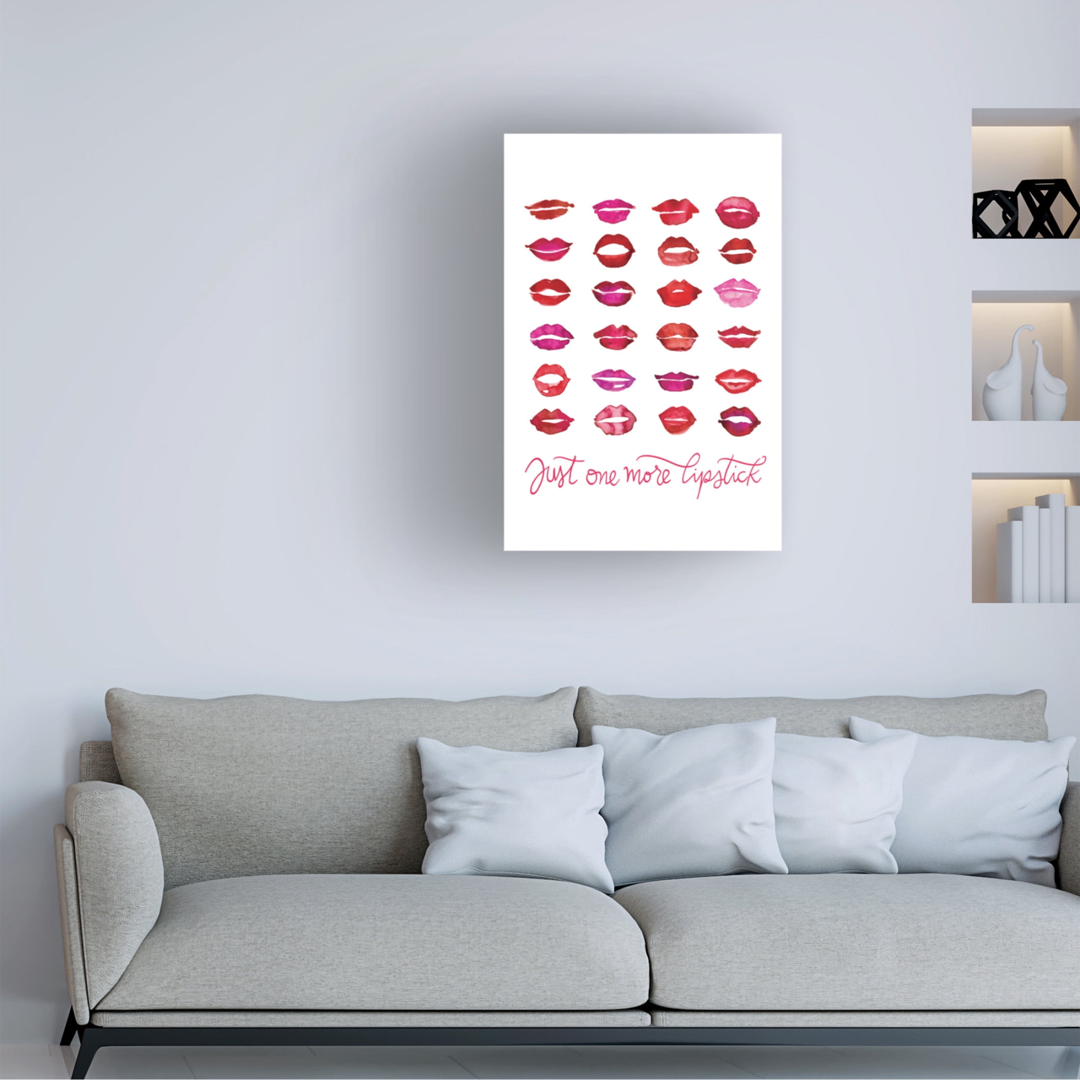 Trademark Fine Art Rosana Laiz Blursbyai Just one more lipstick Canvas Wall Art