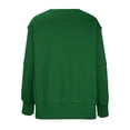 thumbnail image 6 of Fall Sweaters for Women Trendy Crewneck Sweater Batwing Long Sleeve Sweater Oversized Ribbed Knit Side Slit Pullover Top, 6 of 8