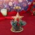 thumbnail image 4 of Adorno navideño en forma de copo de nieve Dorado Candelabro Expositor Ventana Decoración de mesa Decoración navideña, 4 of 6