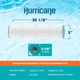 thumbnail image 3 of Hurricane HF4975-01 Advanced Pool and Spa Filter Cartridge Replacement, White, 3 of 9