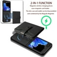 thumbnail image 2 of Allytechgroup Galaxy Z Flip 7 Case, Premium PU Leather 2 In 1 Wallet Phone Case for Samsung Galaxy Z Flip 7 with Card Holder Shockproof TPU Magnetic Cover Compatible with MagSafe & Car Mount,Black, 2 of 8