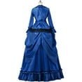 thumbnail image 6 of Steampunk Victorian Gothic Bustle Dress Gown Costume Edwardian Evening Dress, 6 of 7