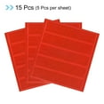 thumbnail image 3 of Uxcell Reflective Stickers, 15in3 Sets 4.5x1 Inch Adhesive Caution Warning Safety Tape Strips, Red, 3 of 5