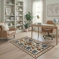 thumbnail image 2 of ODIKA Educational Design With Alphabet Border And Safari Map Layout Zoo Animal Pet Friendly & Kids Safe Play for Playroom, Bedroom, Reading Nook, 2 of 7