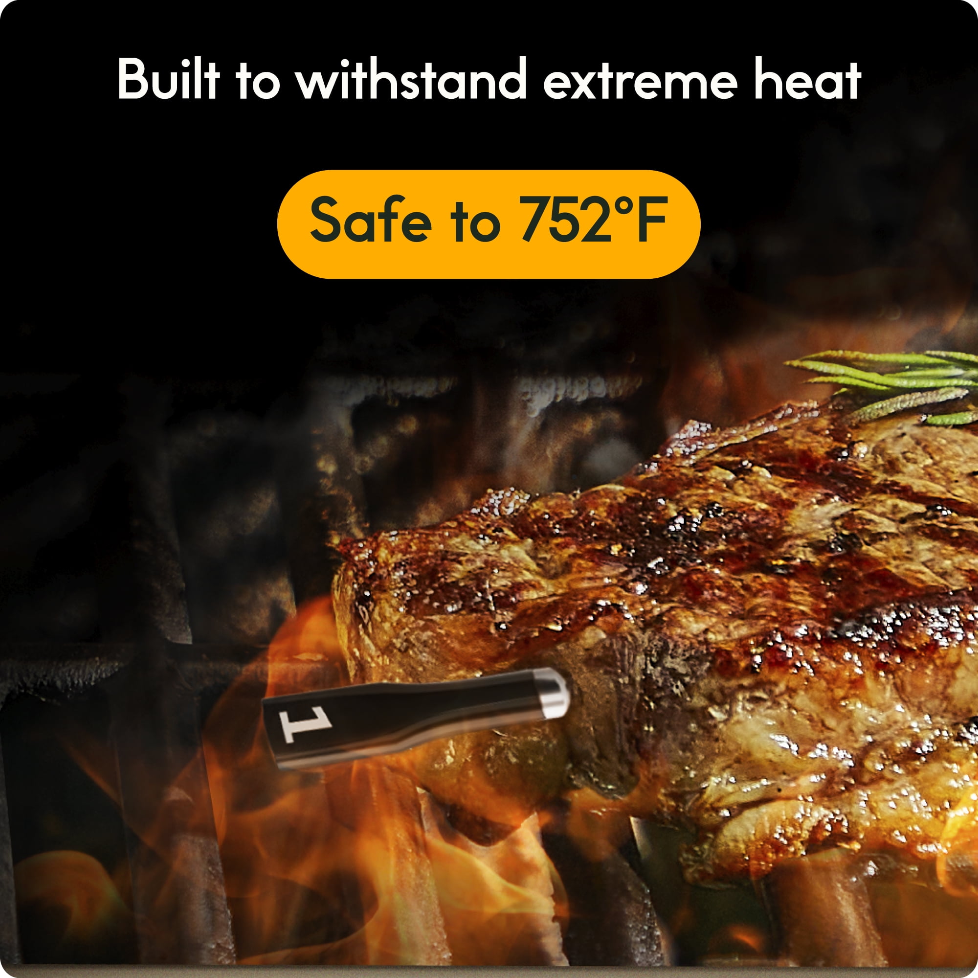 CHEF iQ Sense Smart Wireless Ultra-Thin Meat Thermometer, Unlimited Range, Bluetooth & Wifi, - 2 Probe Set with Smart Hub
