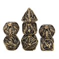 thumbnail image 1 of Metal Dice Skull Hollow Metal Polyhedral Dice Set Suitable for Dungeons and Dragons Role-Playing RPG DND Dice, 1 of 5