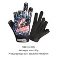 thumbnail image 4 of Guantes de pesca con dedos cortados Guantes de pesca con protección solar de verano transpirables (negro), 4 of 5