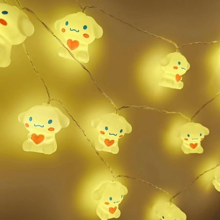 

ZAGHNRENJ LED Love Little White Dog String Lights Christmas Kids Room Lights Gift Fairy Tale Lights Halloween Decoration Battery Powered String Lights Party (5 FT) ABM-268