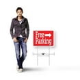 thumbnail image 4 of Free Parking Right Yard Sign 2 Pack of 12 Inch x 16 Inch Double Sided Weatherproof Heavy-Duty Plastic with Stake | Event Promotions, Clear Directions, Outdoor Display | Made in USA, 4 of 7