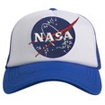 thumbnail image 2 of Sombrero de Trucker de espuma del panel NASA 5, blanco / real Gravity Threads Gorra de béisbol, 2 of 2