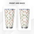 thumbnail image 3 of KLL Hand Drawn Snake Print 40oz Stainless Steel Insulated Car Cup with Spillproof Lid - Keep Your Drink Hot or Cold on the Go-Straw Two-piece Set, 3 of 8