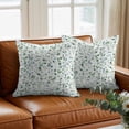 thumbnail image 3 of Green Plant Throw Pillow Cover Eucalyptus Leaf Watercolor Farm Cotton Linen Cushion Cover Throw Pillow Case with Invisible Zipper for Couch Sofa Bed Chair Car 20x20 Inch, 3 of 14