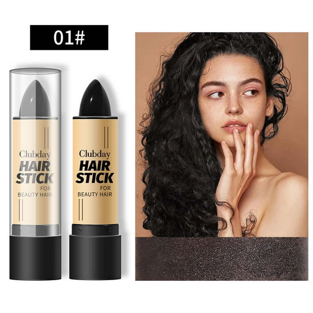 Lápiz colorante para el cabello, duradero, rápido, temporal, para cubrir el cabello blanco, 4 g