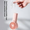 thumbnail image 6 of RoamHome Electric Mini Fan Charging Small Fans Handheld 1 x AAA Battery Powered Portable Fans Personal Cooling Fan That Blows Cold Air, Battery Not Included (Pink), 6 of 8