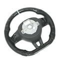 thumbnail image 1 of Carbon Fiber Racing Steering Wheel, Excellent Grip D Shaped Steering Wheel with Finger Ridges for MK5 6R GTI 2009-2013, 1 of 7