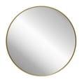 HBCY Creations Gold Circle Wall Mirror 36 Inch Round Wall Mirror for Entryways, Washrooms