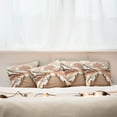 thumbnail image 4 of Ambesonne Lake Throw Pillow Cover Pack of 4, Mountains Pier and Mandala, 4 Pcs-20" x 20", Salmon Redwood and Dark Rust, 4 of 5