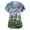 Sky Blue, variant on Stichou Womens Easter Scrub Tops Bunny Eggs Print Cute Short Sleeve Shirts Soft V-Neck Holiday Tops with Pockets Coffee L