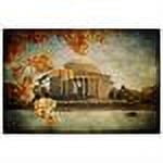 Trademark Fine Art "Jefferson Memorial" Canvas Art by Lois Bryan