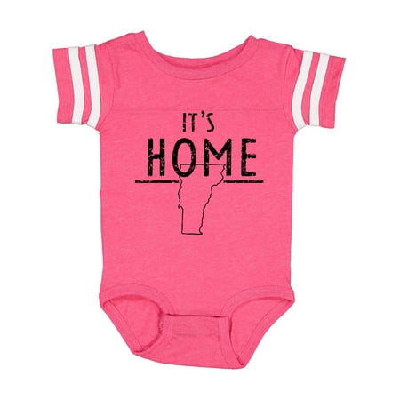 

Inktastic Its Home- State of Vermont Outline Distressed Text Gift Baby Boy or Baby Girl Bodysuit