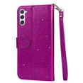 thumbnail image 3 of Case for FOXDOCK Samsung Galaxy S23 Plus Glitter Zipper Wallet Case with Short Hand Strap, 3 of 4
