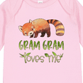thumbnail image 4 of Inktastic Gram Gram Loves Me Cute Red Panda Boys or Girls Long Sleeve Baby Bodysuit, 4 of 5