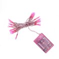 thumbnail image 2 of Lot de 20 Lumières de Noël à Grand Angle à Piles - Fil Rose, 2 of 2