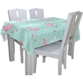 thumbnail image 5 of GZHJMY Cute Pink Flamingo Snowflake Rectangle Tablecloth for Kitchen Dining Room Party Table Cover Home Decor 60"(W) x 90"(L), 5 of 7