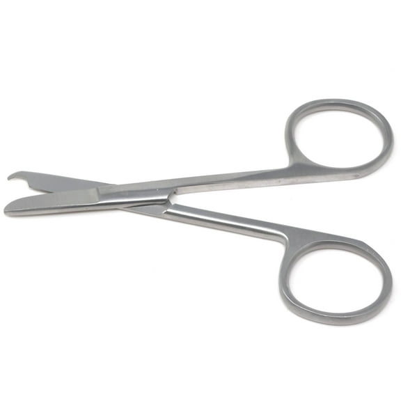 Embroidery Sewing Scissors, One Hook Blade, Stainless Steel 3.5" Slip n Snip Seam Ripper, Silver