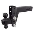 thumbnail image 1 of Bulletproof Hitches Trailer Hitch Ball Mount HD254 For 2-1/2 Inch Receiver; Lockable Lock Sold Separate; 22 000 Pound Gross Trailer Weight; Adjustable 4 Inch Drop/4 Inch Rise; Non Swivel, 1 of 11