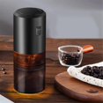 thumbnail image 4 of Electric Coffee Grinder Electric Bean Grinder Coffee Machine Portable Home Rechargeable Grinder Kitchen Tool(Black), 4 of 5