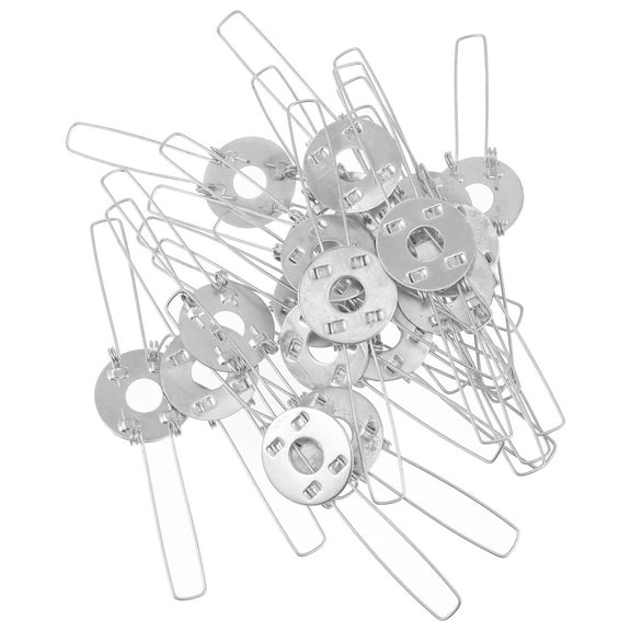 Lampshade Fixing Clips for Lampshade Installation Silver Iron 20 Pieces