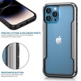 thumbnail image 4 of Allytechgroup Clear Case for iPhone 15 Pro, Slim Lightweight Hard PC Anti Yellowing Support Wireless Charging Shockproof Magnetic Back Cover for iPhone 15 Pro Women Men, Grayblack, 4 of 8
