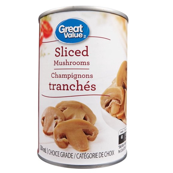 Great Value Sliced Mushrooms