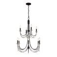 thumbnail image 2 of Varaluz 350C10 Brentwood 10 Light 26" Wide Taper Candle Style Chandelier - Gold, 2 of 7
