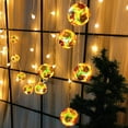 thumbnail image 3 of Vorkoi Globe Disco Ball Mirror String Lights, Battery Powered Fairy Lights,Ramadan Decoration Lighting for Halloween, Christmas Gifts, Tree Decor Outdoor Indoor Patio Party Garden, 3 of 7