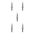 thumbnail image 1 of ZheElen Tweezers Crafts Crossing Lock Stainless Steel Reverse Precision Curved Nail Manicure Hair Tool Electronics Laboratory Black 5Set, 1 of 6